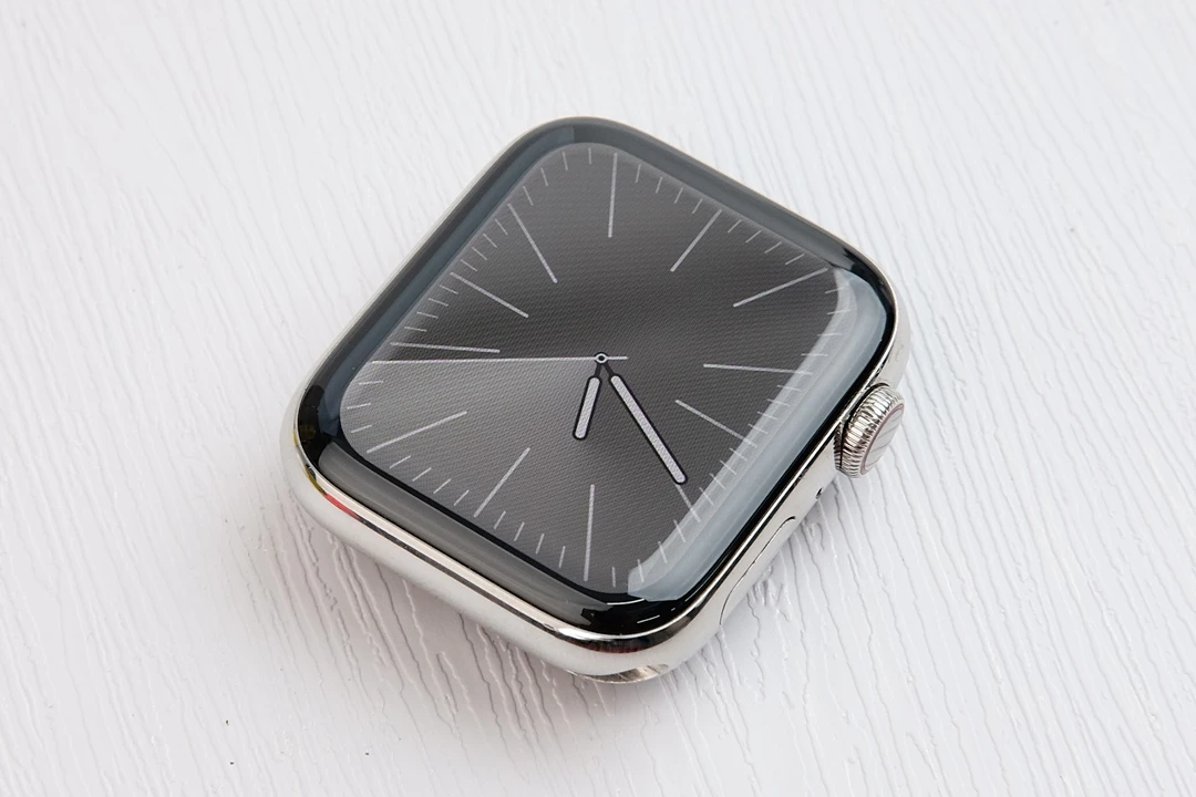 9新 Apple/苹果 Apple WatchS5 44mm白不锈钢 美版 蜂窝