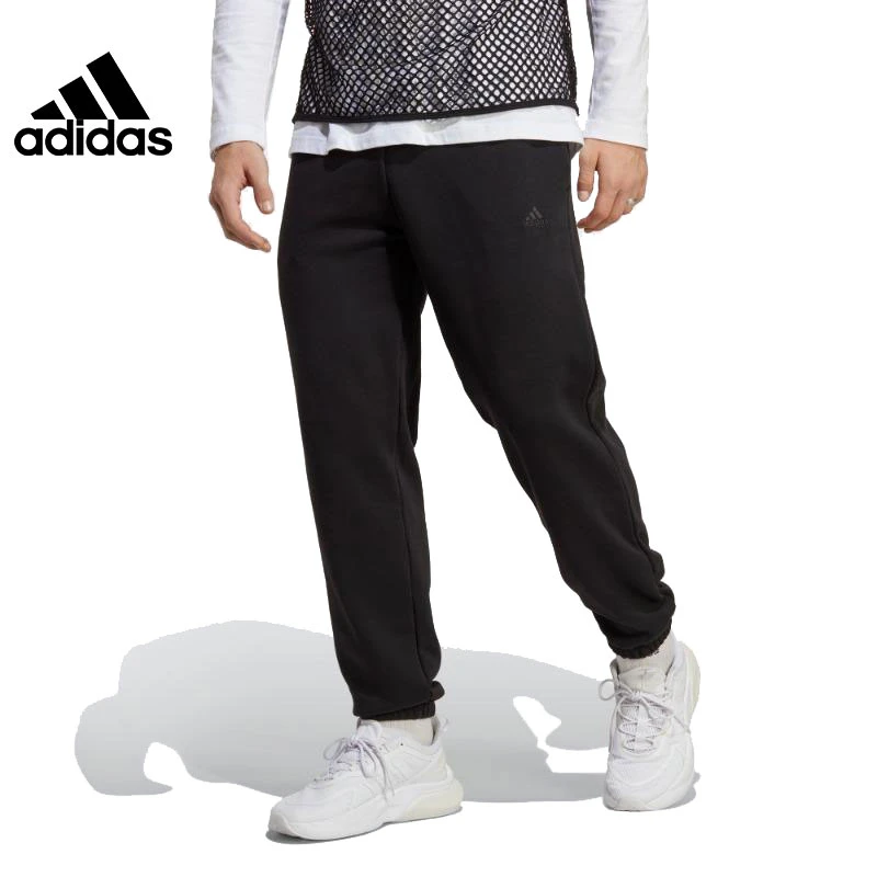 预adidas阿迪达斯运动裤男跑步健身系带休闲宽松束脚长裤IC9770