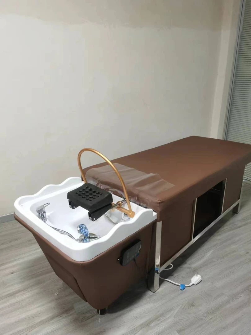 发廊泰式洗头头疗循环热水器理发店专用美容院熏蒸按摩恒温弯盆