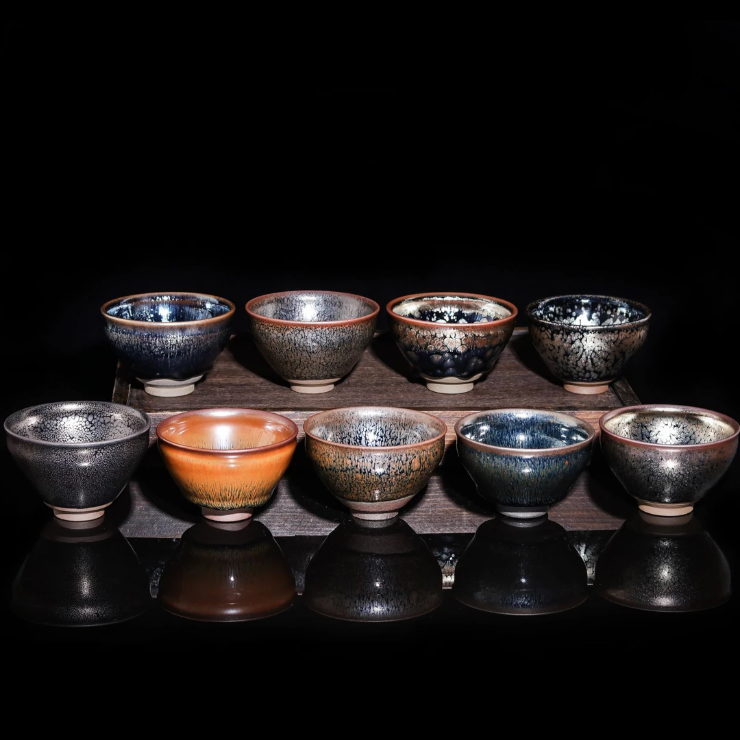 原产地建盏组件恢复建窑建盏烧制技艺40周年专家组九人作品初心