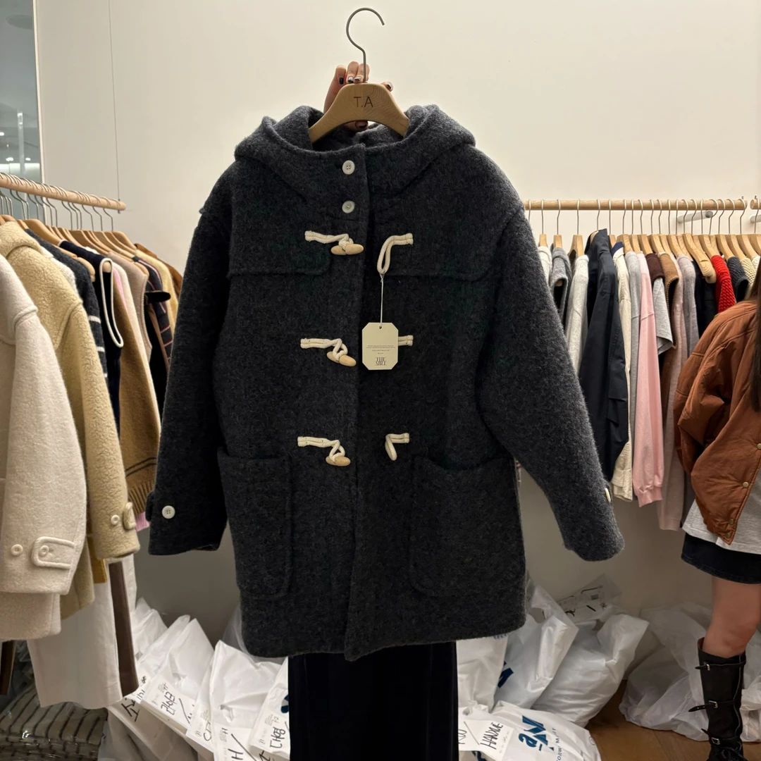 【非凡领域】韩国东大门正品/NO退/TA/the able/牛角扣/外套/092901