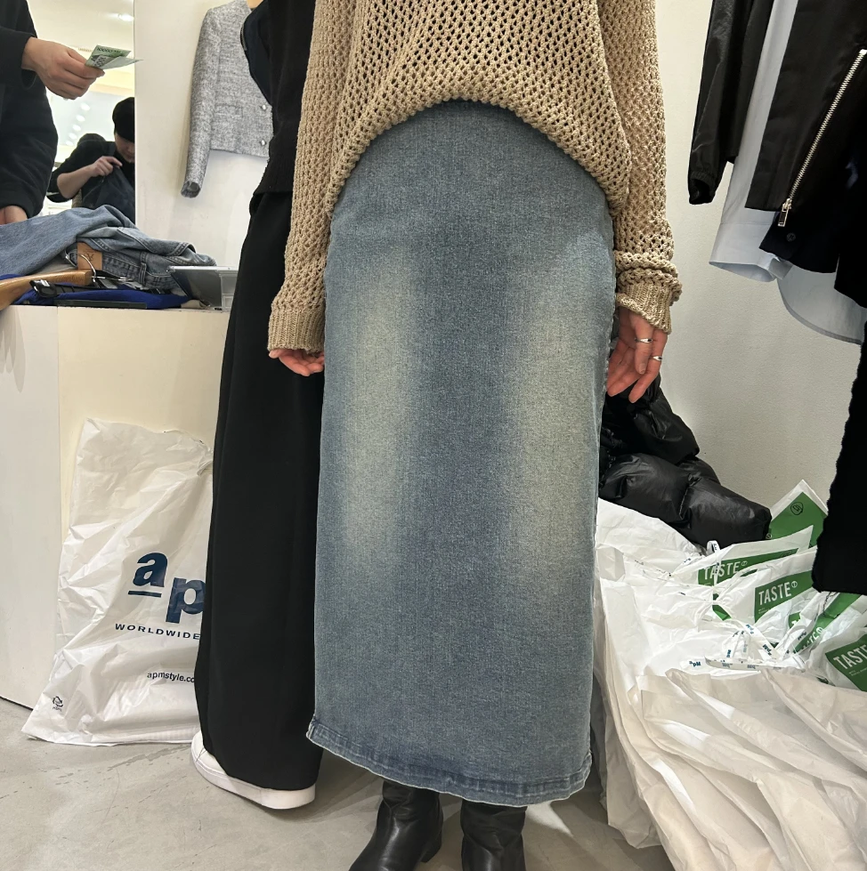 【非凡领域】韩国东大门正品/NO退/TASTE/牛仔裤牛仔裙022835