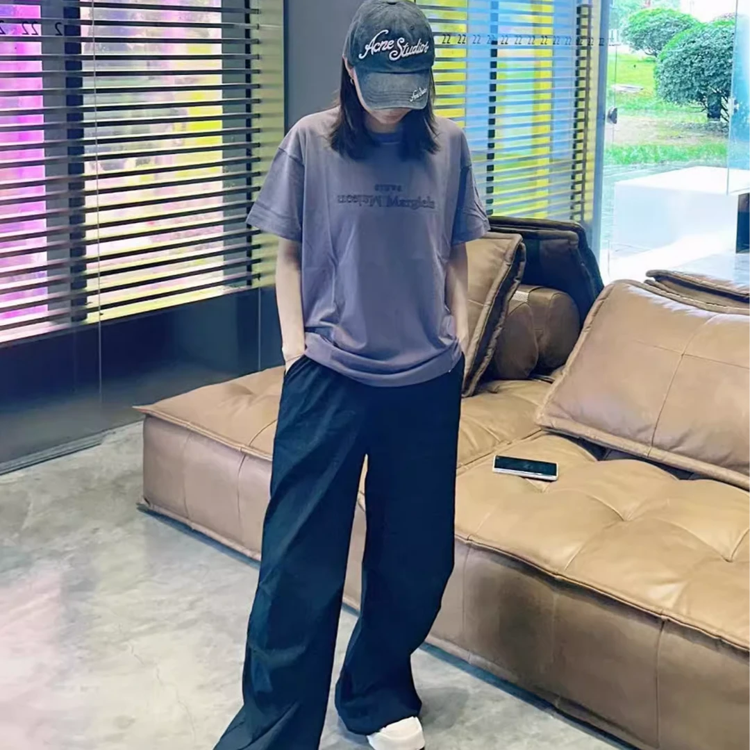 全新未使用 Maison Margiela/梅森马吉拉 做旧倒置字幕T恤
