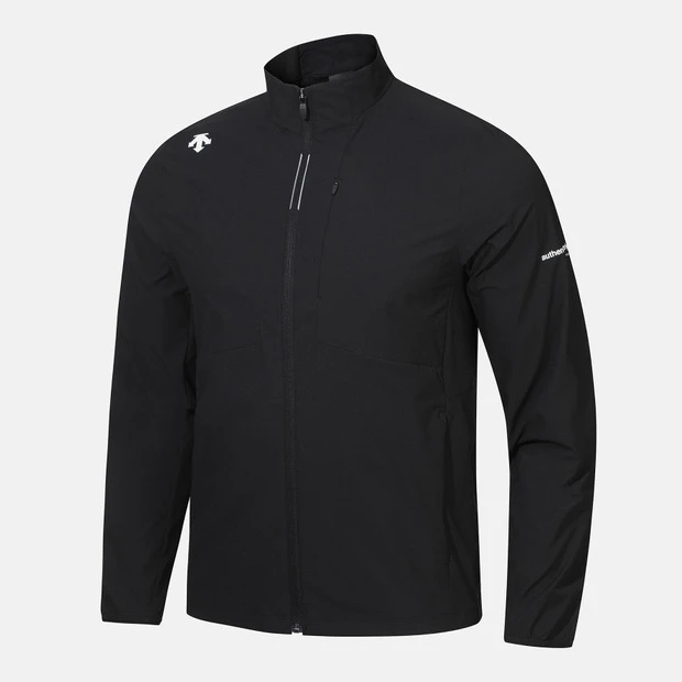 DESCENTE/迪桑特男女同款休闲立领外套春季防风户外运动黑色RWT21