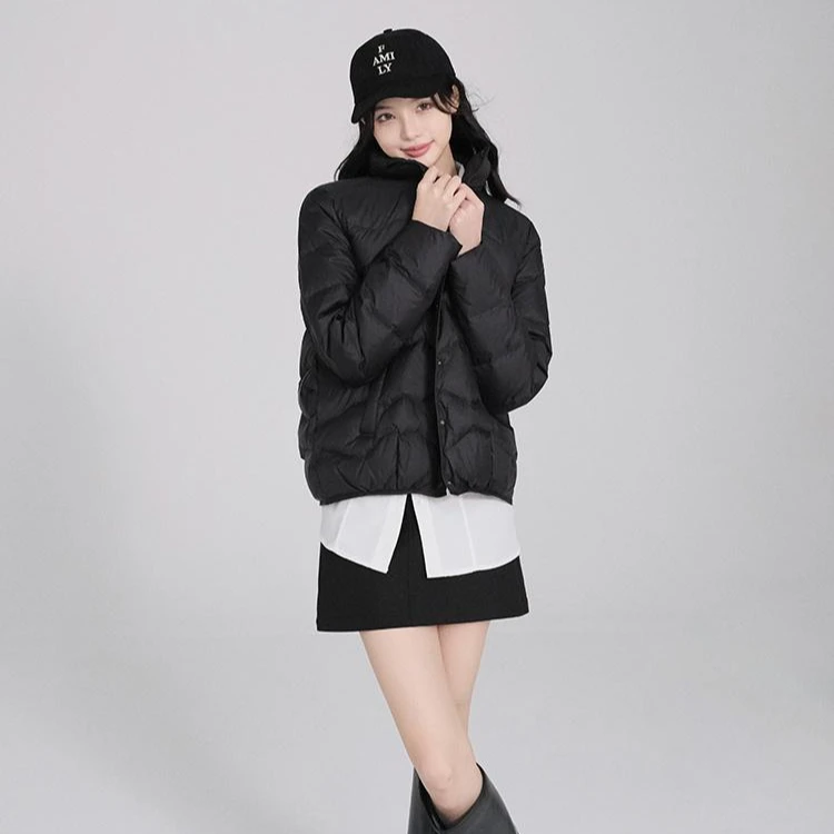 美洋MEIYANG速暖鹅 绒服定制高阶尼龙*简约绗缝 短款羽绒服秋冬