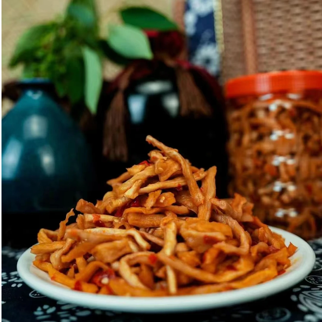 湖南特产剁辣椒萝卜条辣脆酱菜农家手工下饭菜500g瓶装下饭菜