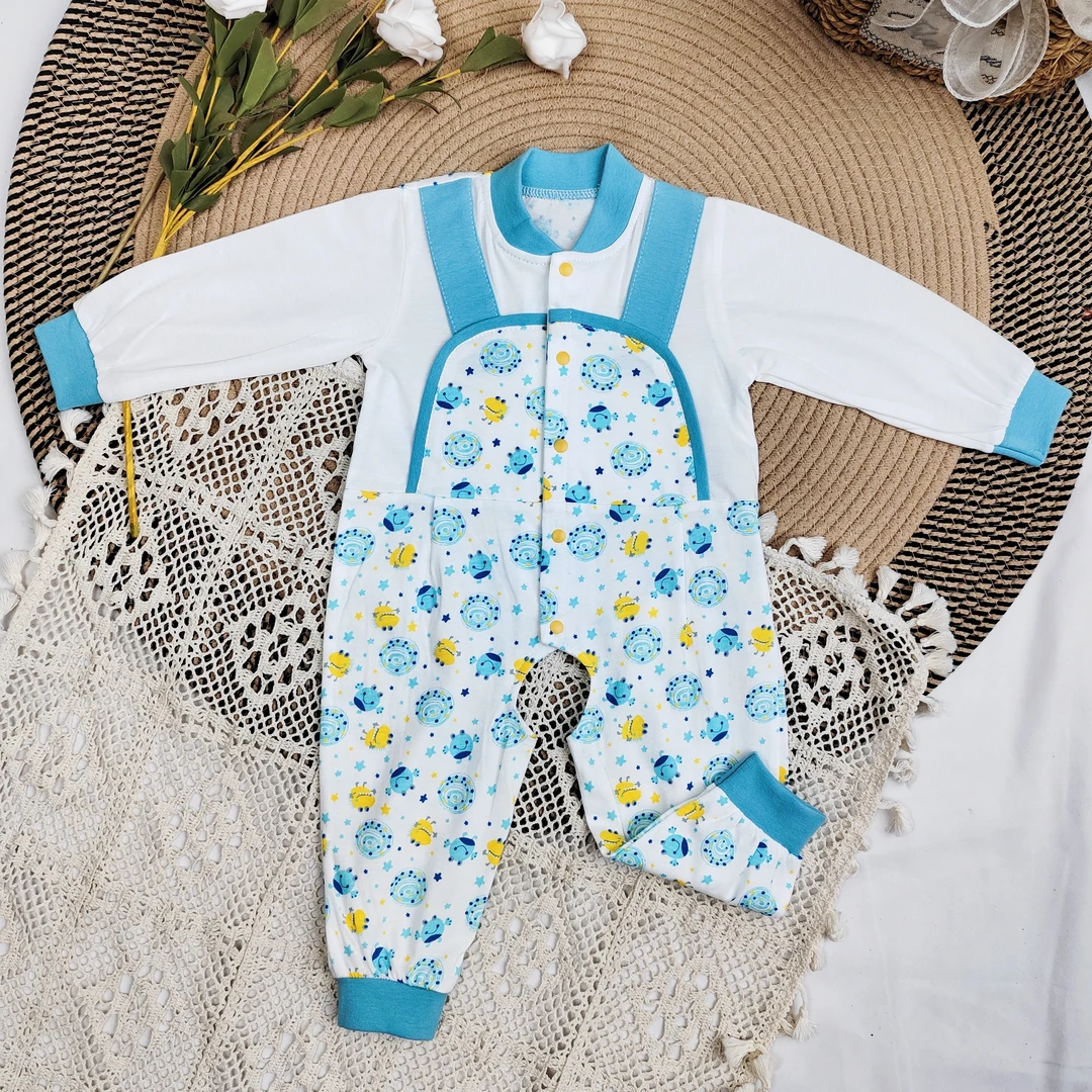 奇妙宇宙婴幼童原创设计新生儿长袖时尚洋气清爽舒适哈衣连体衣