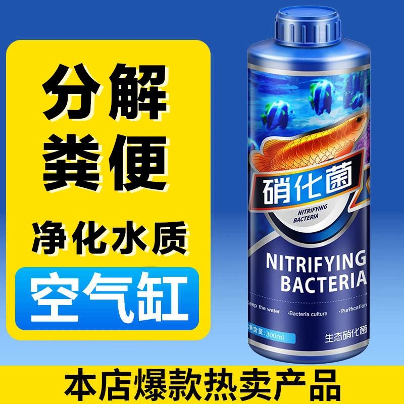 硝化细菌鱼缸专用养鱼净化水质消化分解鱼粪空气缸免换水疯狂水草