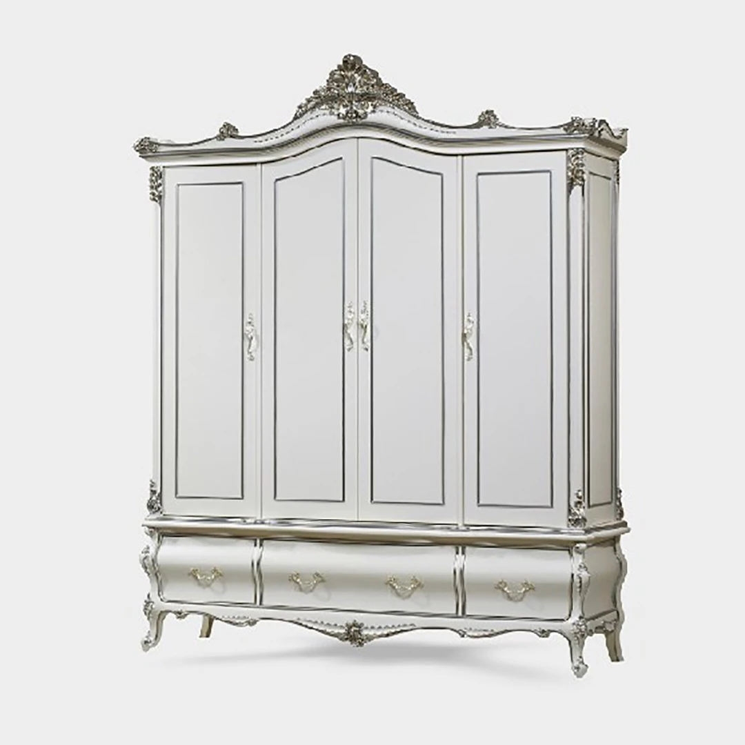 【易家专属】087619四门衣柜榉木