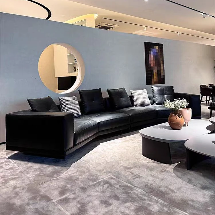 -【迪兰沙发】意式极简皮沙发意式大牌