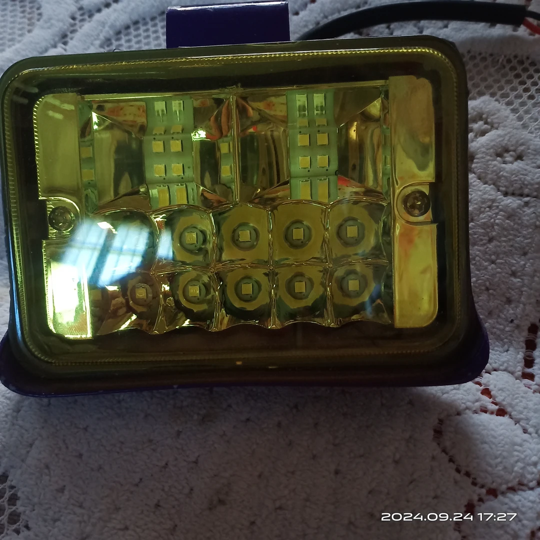 处理汽车倒车灯12v-80v通用货车雾灯强光紫壳三寸大视野防水