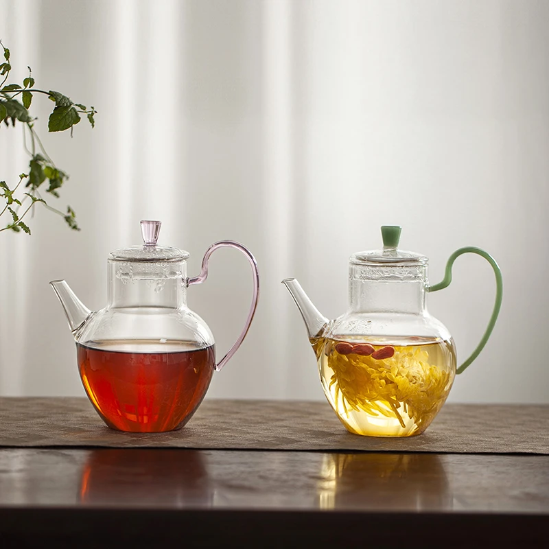 大容量耐高温绿茶壶煮茶玻璃煮水壶泡茶花茶果茶壶茶具高硼硅耐热