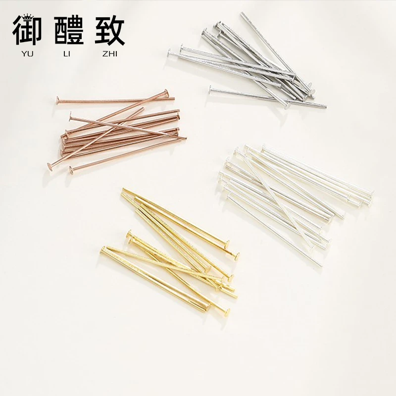 925银银制品 925银T针DIY配件针饰品银针耳环耳饰手链串珠用针9针