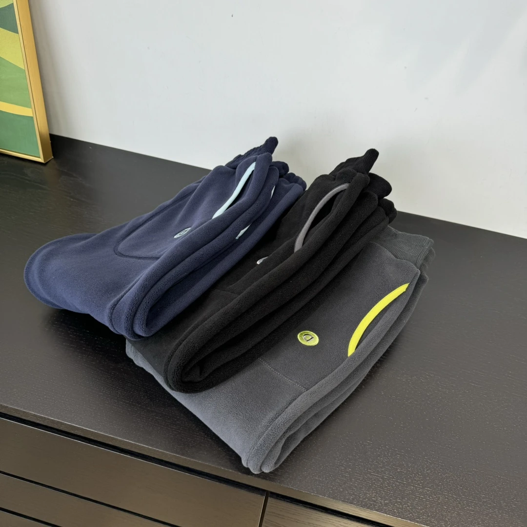 双面奥粒绒裤子中大男童女童松紧腰加绒卫裤休闲保暖暖暖裤100102