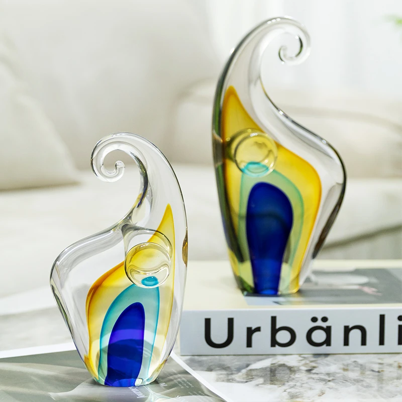 琉璃大象摆件创意轻奢客厅玄关电视柜酒柜招财装饰品乔迁新居礼品