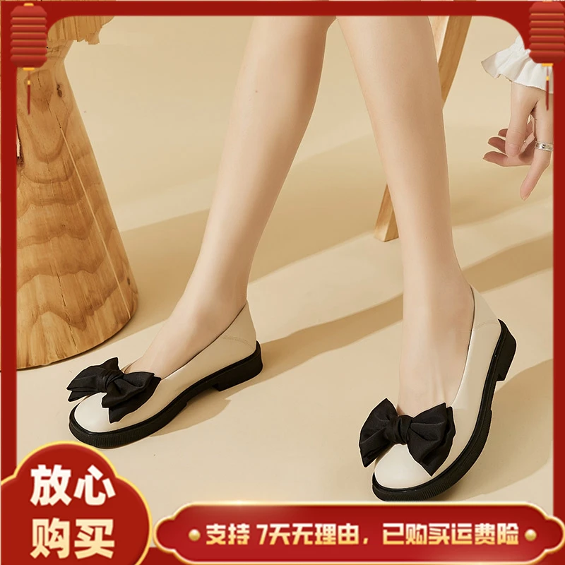 达芙妮单鞋女款春秋2025玛丽珍女鞋网红新款气质时尚显脚小一脚蹬