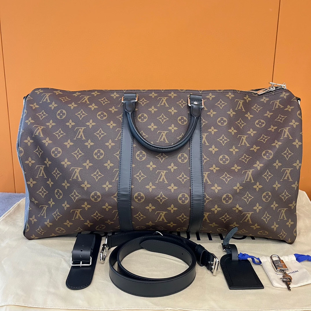 95新 包不多先生 琅迪 Lv keepall55 旅行袋 公价21000 lves504