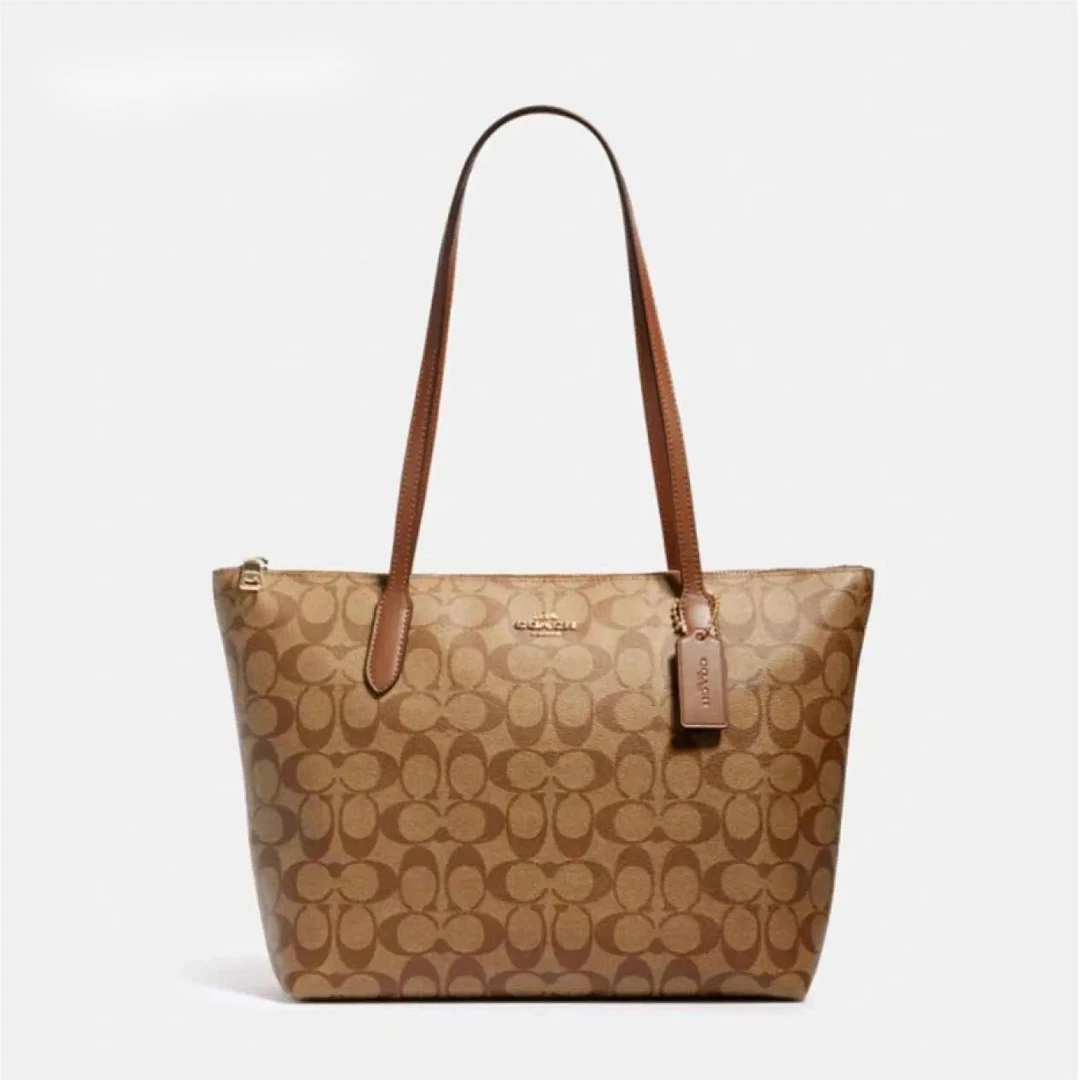 全新未使用 COACH/蔻驰 包福社/Ziptote30女士时尚拉链单肩托特包