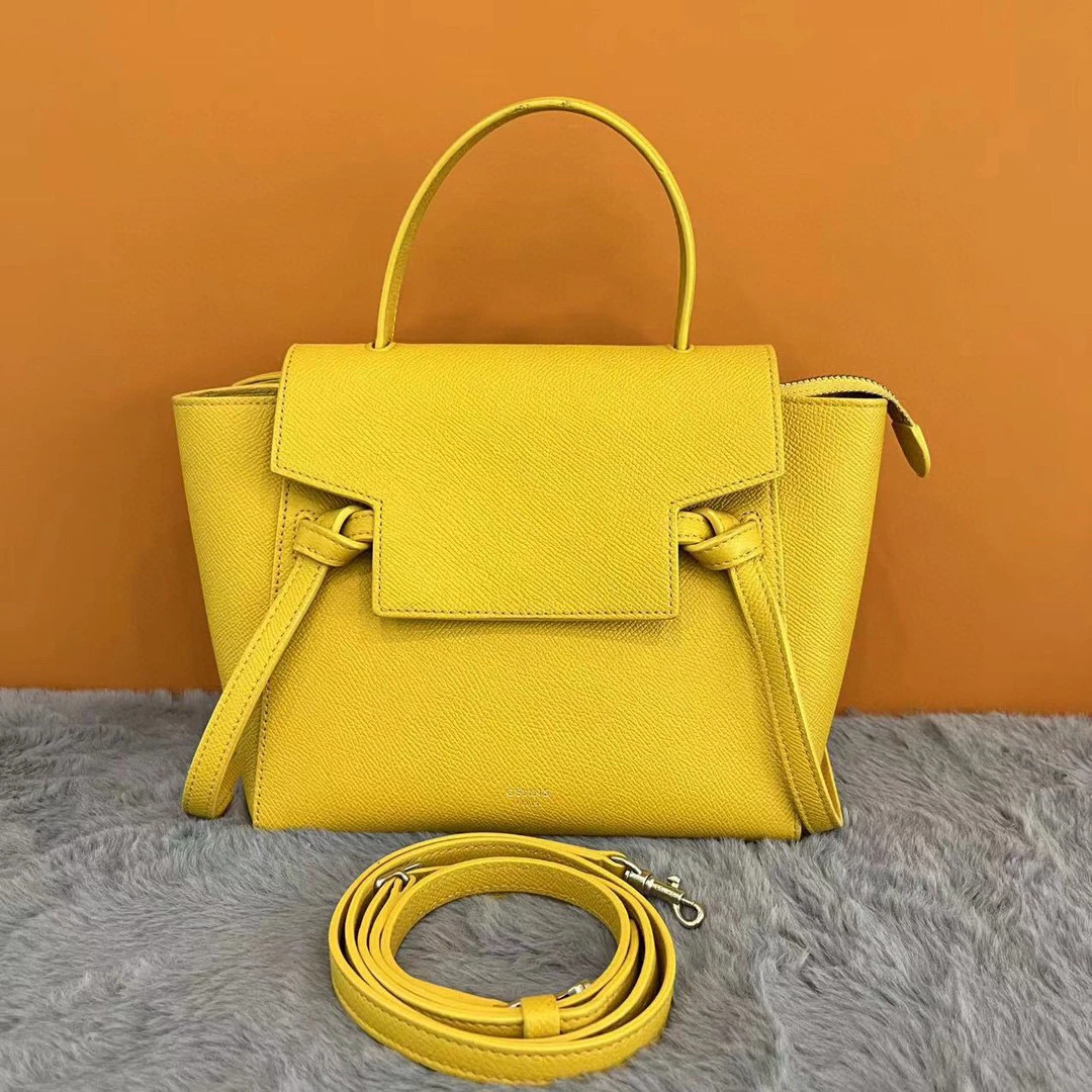 95新 Celine/思琳 琅迪 Celine nano黄色鲶鱼包