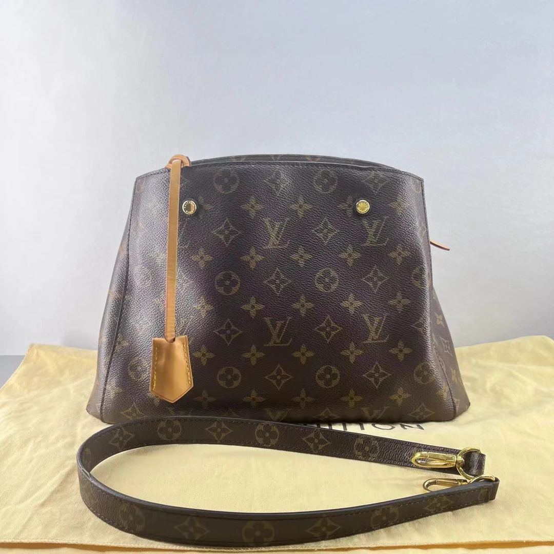 95新 奢小二 琅迪 lv 中号老花蒙田包