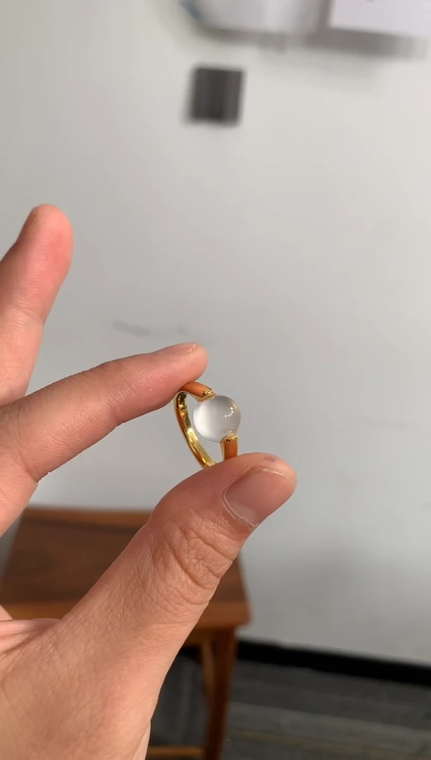 【闪购商品】石英质玉戒指/指环合金蛋面戒指一件XQ