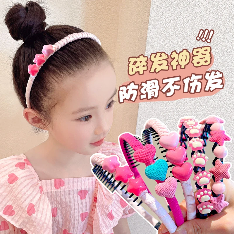 儿童碎发神器发箍小女孩网红碎发夹头饰前额刘海压发发捆女童头箍
