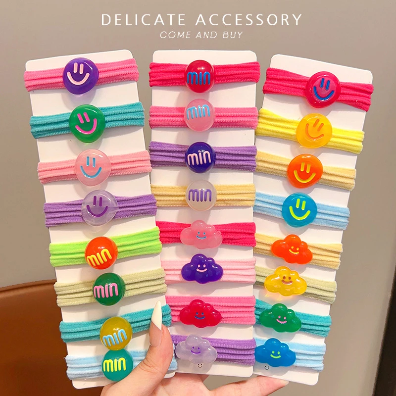 【儿童】彩色多巴胺发圈女孩扎头发皮筋糖果色珠珠头绳儿童发绳