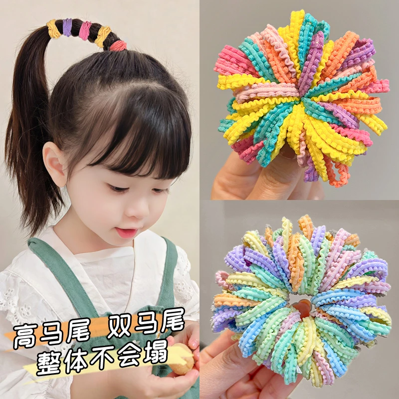 儿童橡皮筋女扎头发不伤发皮套高弹力无痕头绳婴儿拇指发圈头饰
