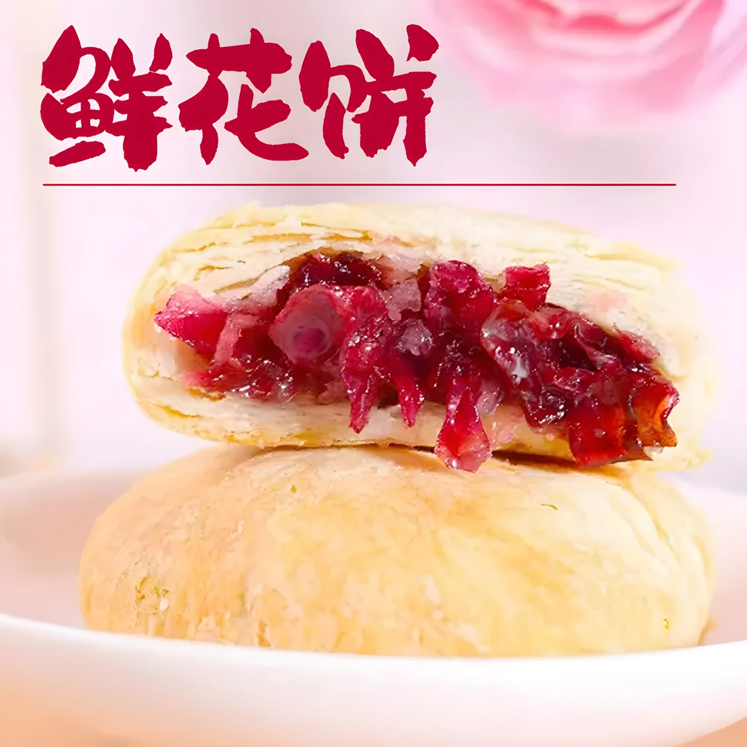 云南传统经典特产玫瑰鲜花营养早餐下午茶点心