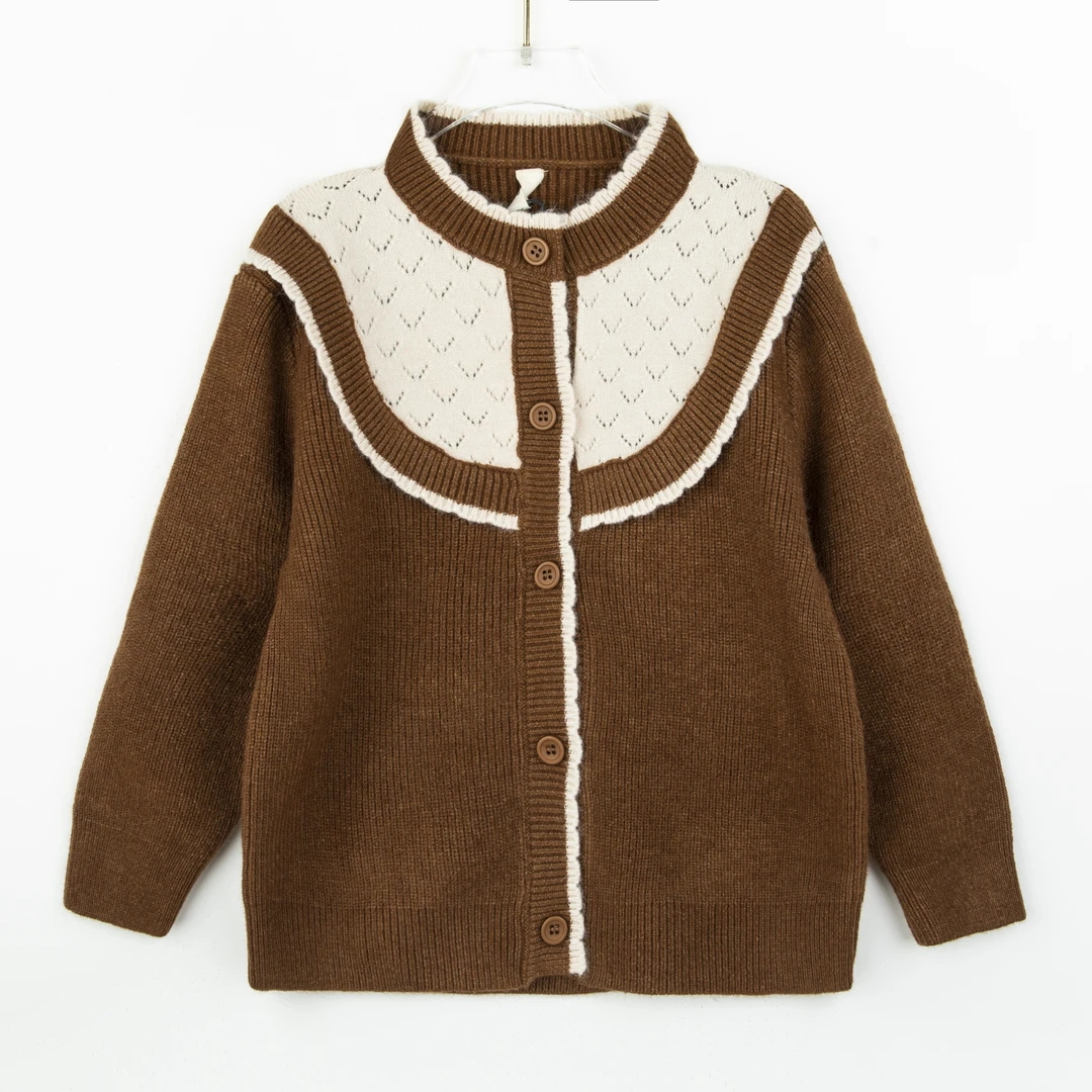 毛衣春秋款女宝宝小女孩公主秋冬气上衣女童开衫衣服针织衫外套洋