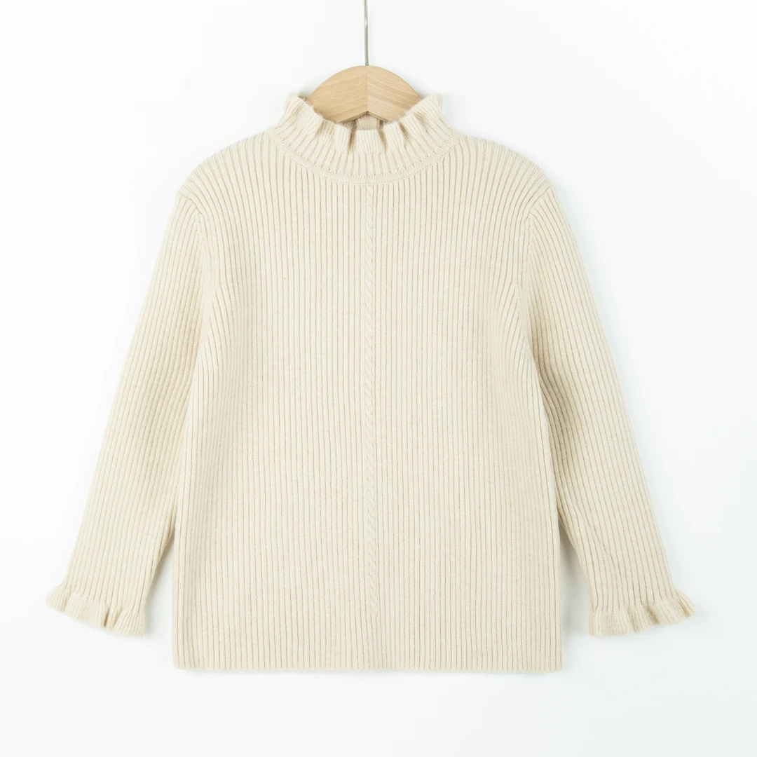 （亲子）女童套头毛衣新款春秋百搭薄款儿童洋气宝宝针织打底衫