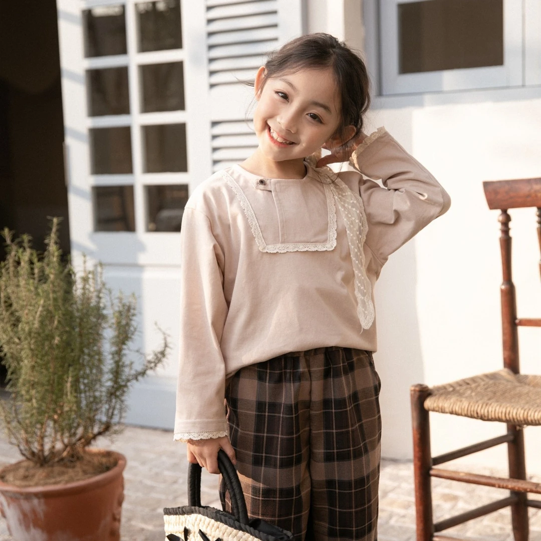 女童2023新款韩版时尚洋气长袖上衣宝宝打底衫纯棉儿童卫衣