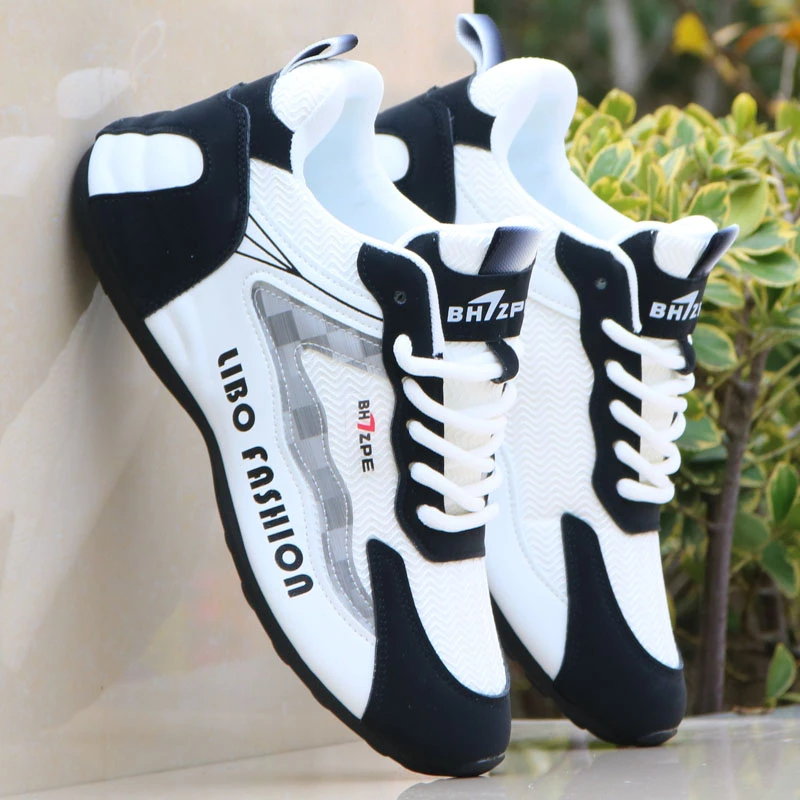 韩版男士休闲鞋学生潮流潮鞋子男鞋2024网面防臭老爹鞋耐磨防滑鞋