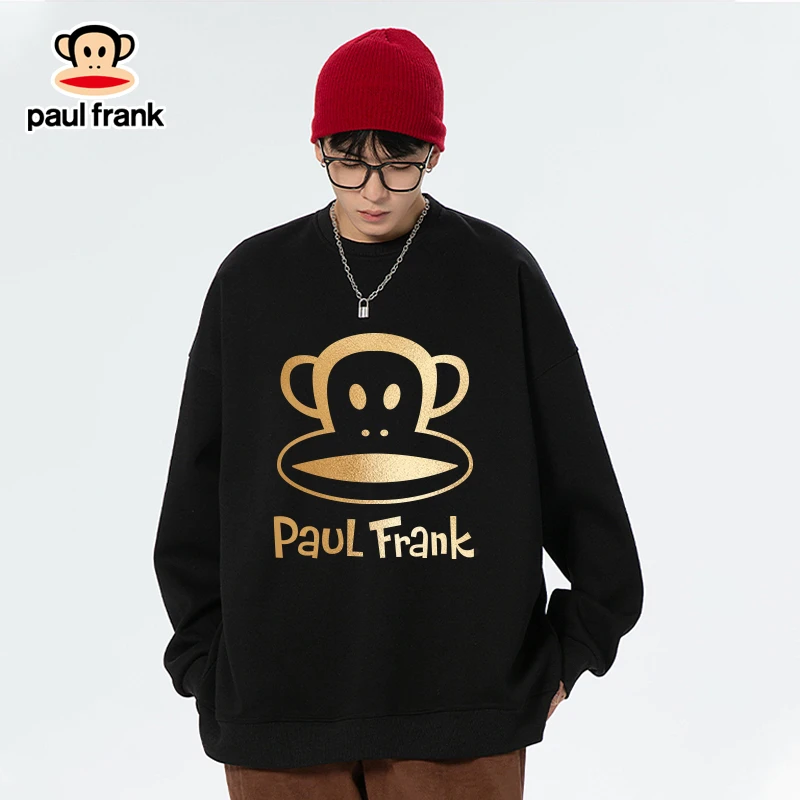 秋季男女款烫金潮流圆领美式风情侣百搭卫衣