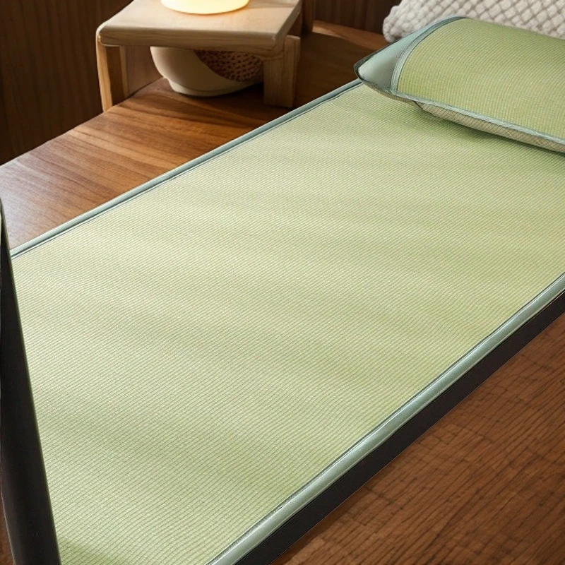 黄古林加密凉席席子海绵草蔺草草席帆布童席可水洗芦苇席麻将席