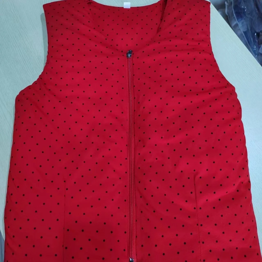 蚕丝女士可拆卸拉链款蚕丝马甲