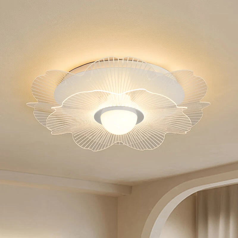 央派奶油风卧室吸顶灯简约现代主卧儿童房灯创意轻奢网红灯2024年