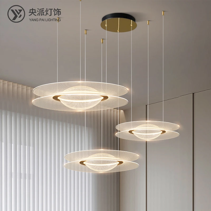 现代轻奢客厅吊灯意式极简餐厅灯创意个性设计师大厅灯具2025新款
