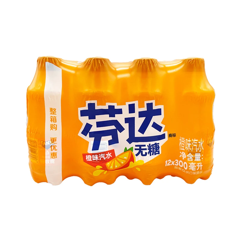 芬达无糖橙味汽水 300ml*12