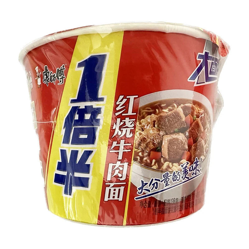 康师傅一倍半红烧牛肉面 136g