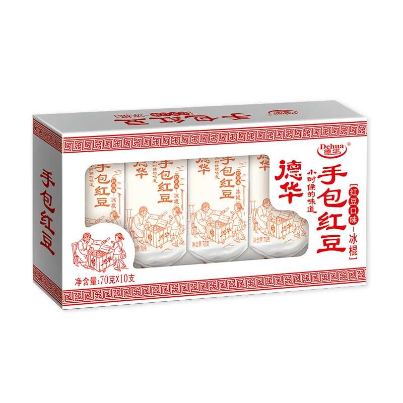 德华手包红豆味雪糕 70g*10