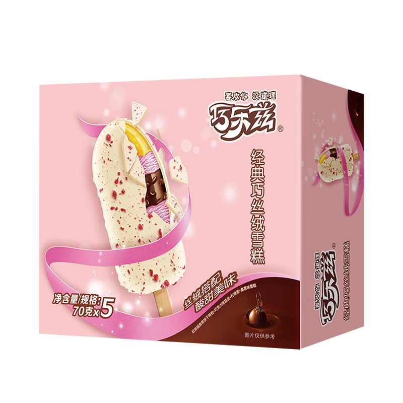 伊利巧乐兹巧丝绒雪糕 70g*5