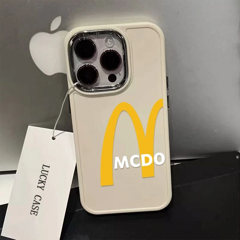 适用苹果17pro手机壳欧美简约iphone16promax保护套金属电镀相框