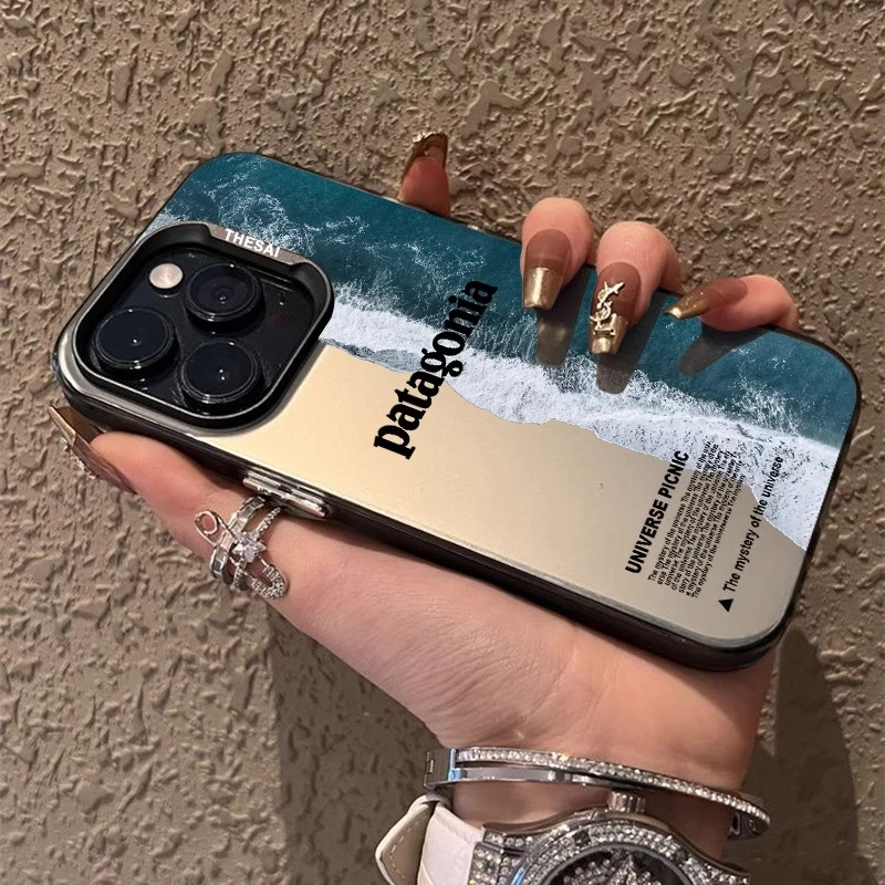 适用苹果16promax碧海蓝天手机壳iPhone15pro防摔保护套14pro创意