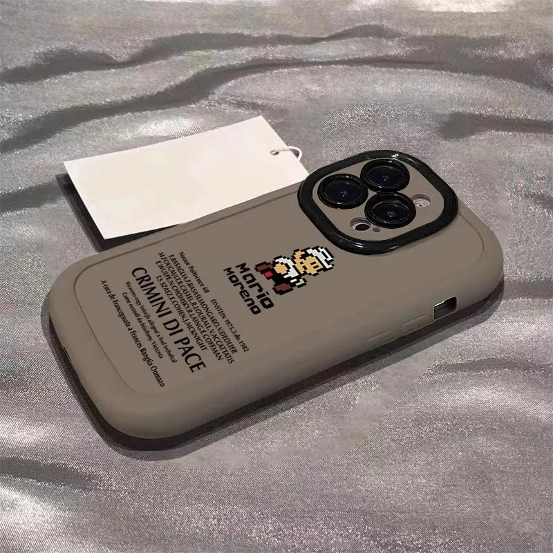 适用苹果17promax手机壳16p像素马里奥iphone17p保护壳情侣硅胶壳
