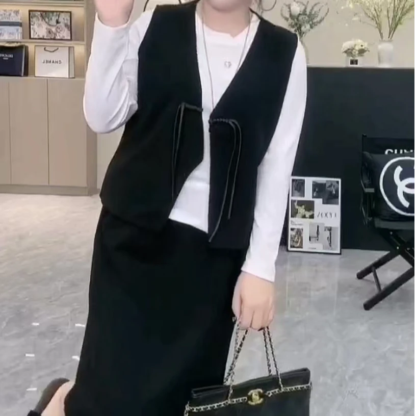 6901新款秋季大码国风三件套套装