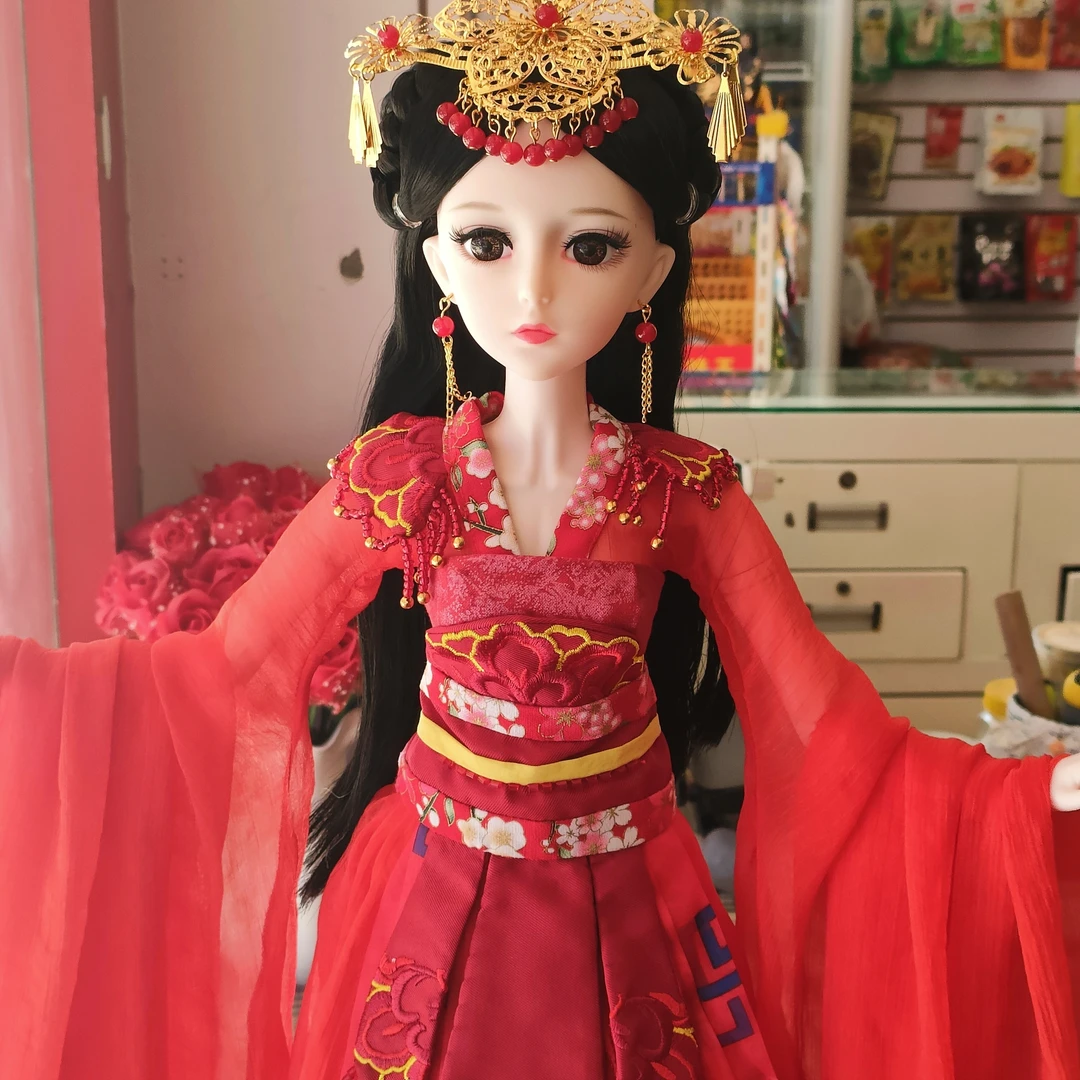 纯手工制作60CM古装芭比娃娃