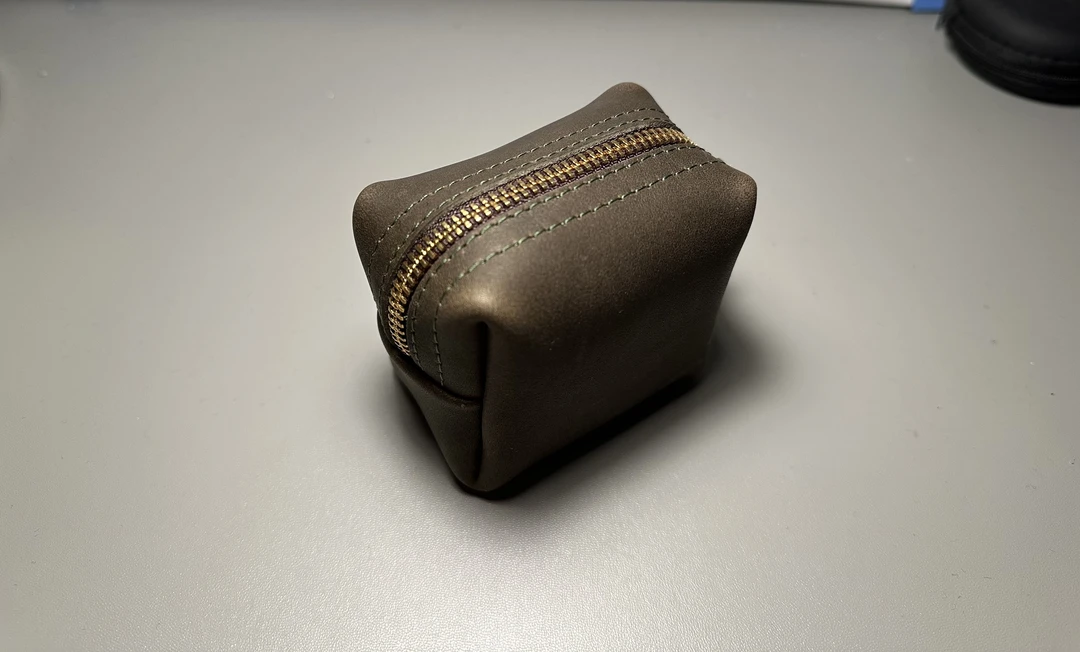 元夙造物牛皮文玩收纳袋核桃高档玉石首饰收纳盘珠玉手串油腊牛皮