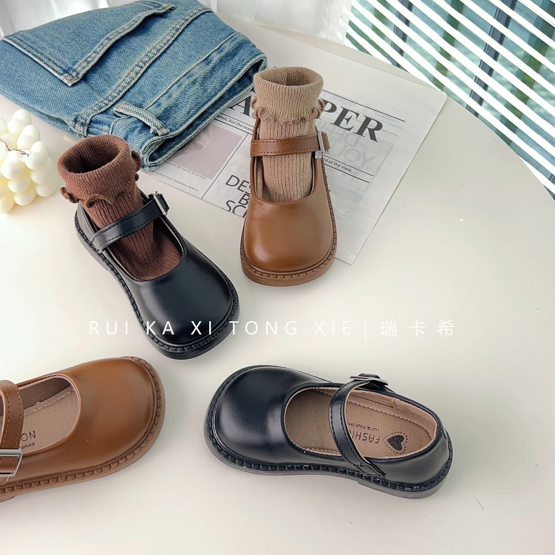 女童皮鞋2024新款春季儿童公主鞋小女孩玛丽珍时尚单鞋英伦风百搭