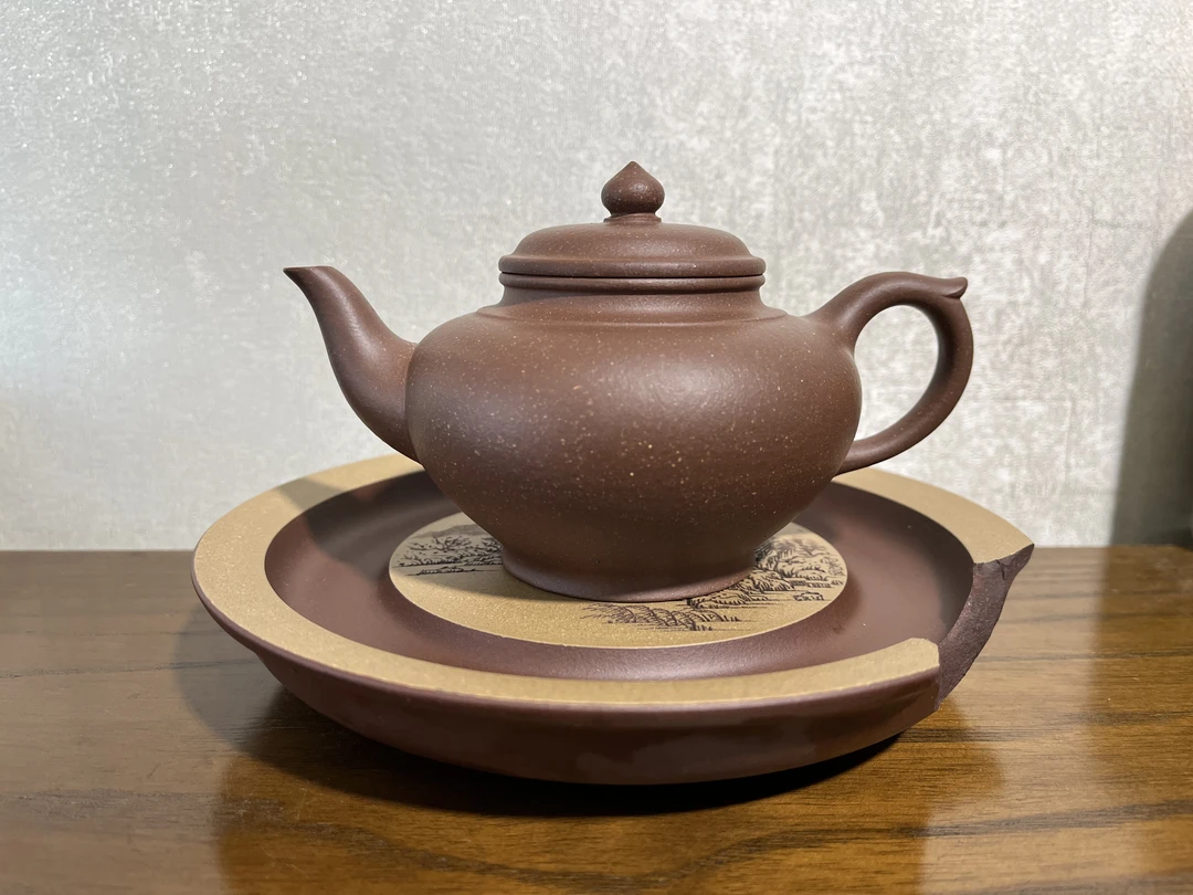 汉古紫砂《笑樱》270cc精工半手千玺紫砂宜兴原矿紫砂手工制作壶